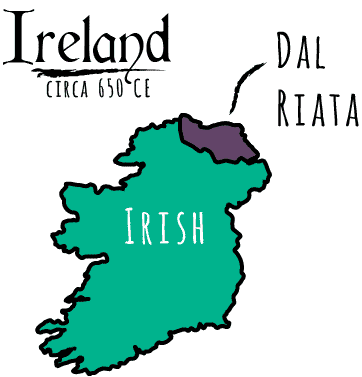 The Celtic Tribes of Ireland circa 650 CE